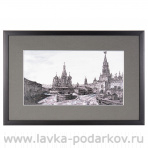 Картина на холсте "Старая Москва. Храм Василия Блаженного" 55х37 см